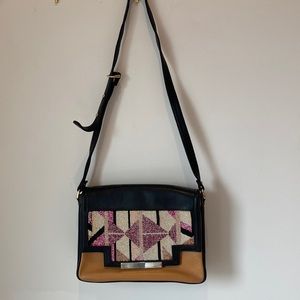 Lizzie Fortunato beaded flap front purse